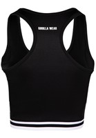 Gorilla Wear Mesa Zip Front Crop Top - Zwart