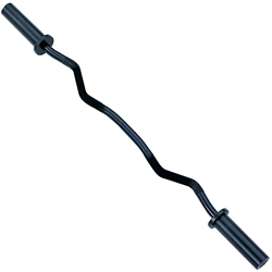 Body-Solid Olympic Curl Bar - Zwart