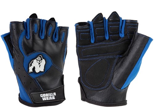 Gorilla Wear Mitchell Training Gloves - Fitness Handschoenen - Zwart/Blauw