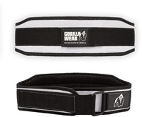Gorilla Wear Halterriem - 4 Inch Dames Lifting Belt - Zwart/Wit - L