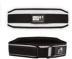 Gorilla Wear Halterriem - 4 Inch Dames Lifting Belt - Zwart/Wit